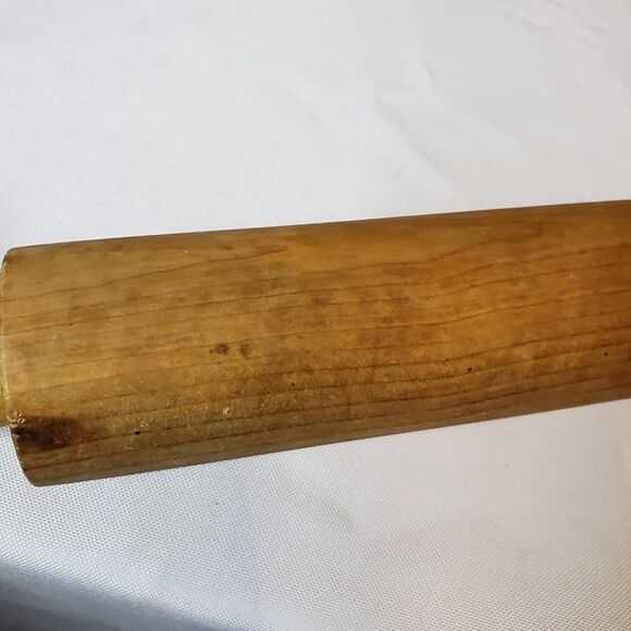 Vintage Wooden Rolling Pin 17" Primitive Farmhouse Decor Kitchen Hanging - Picture 4 of 9